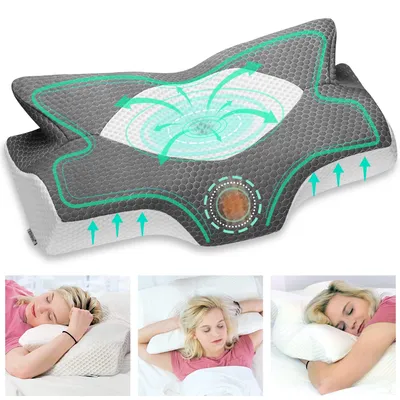 Produktbild von Omgoods – Ergonomisches Nackenkissen aus Memory-Schaum für Nackenschmerzen