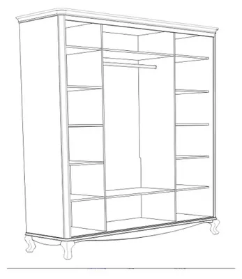 Produktbild von Kleiderschrank Schwebetüren Schrank Möbel Schränke Schlafzimmer Holz