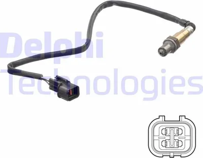 Produktbild von DELPHI Lambdasonde für HYUNDAI i10 (PA) nach-Kat Beheizt 500mm ES21257-12B1