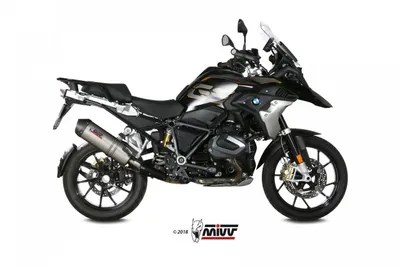 Obrázek produktu pro MIVV Oválný výfuk Slip-on s titanovou homologací, karbonová koncovka pro BMW R 1250 GS/Adventure