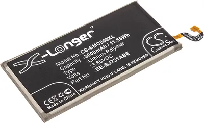 Immagine prodotto di TECHTEK Batteria compatibile con [Samsung] C8 Duos TD-LTE, Galaxy C8 Duos, Galaxy J7 Neo 2017, Galaxy J7 Neo 2017 Duos, Galaxy J7 Neo 2017 Duos TD-LT