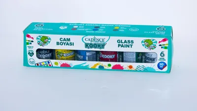 Imagen del producto de Set de pinturas acrílicas Cadence para niños - 6 colores, 30 ml, no tóxicas
