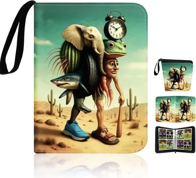Produktbild von Steal a brainrot Sammelalbum für Karten Kartenhalter Album mit 50 Doppelseitige Seiten Karten Sammelkarten Album Ordner 400 Taschen Kartenordner