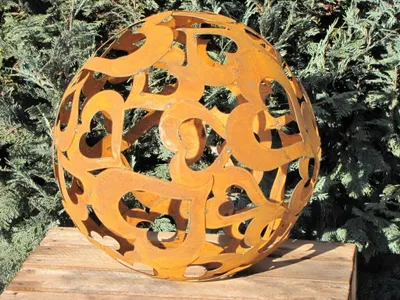 Produktbild von Edelrost Herzkugel 40 cm