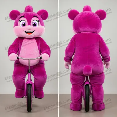 Immagine prodotto di Costume MASTICOT gonfiabile di un acrobata su monociclo color magenta