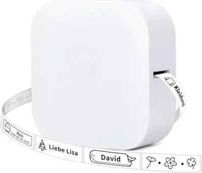 Produktbild von Colorwing Q30 Bluetooth-Etikettdrucker, Etikettierungsgerät, selbstklebend, kompatible iOS Android, tragbares Mini-Gerät nach Hause, Büro, Schule, (we