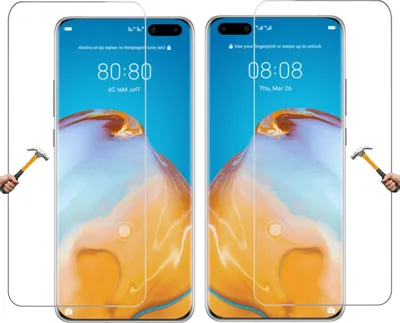 Produktbild von ino 2x Schutzglas  kompatibel mit Huawei P40  Panzerglas Displayschutzglas   Schutz  Schutz  9H Härte Displayglas