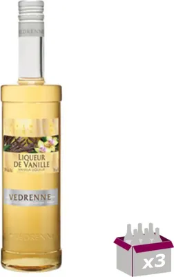 Produktbild von Lot de 3 Vedrenne - Liqueur Vanille 20° - 70cL