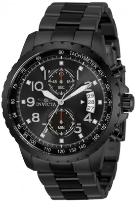Obrázok produktu pre Invicta Specialty 13787 Pánske hodinky - Quartz strojček - Nerezová oceľ s čiernym ciferníkom - 44 mm