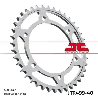Produktbild von Kettenrad 40 Zähne Teilung 530 Typ JTR499 SILBER für Kawasaki VN 800 / ZZR 400 600 // Suzuki GSX 1300 / GSX-R 750