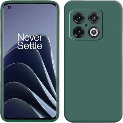 Immagine prodotto di Custodia per OnePlus 10 Pro 5G, morbida custodia protettiva in gomma liquida siliconica Verde notte