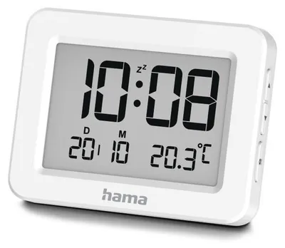Immagine prodotto di HAMA Sveglia digitale "Kos", LCD, bianco (00222205)
