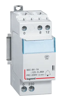 Produktbild von Legrand 413091, 230 V, 8 V, 1 A, Weiß, Kunststoff, CE