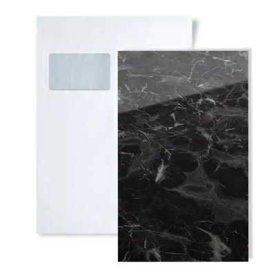 Immagine prodotto di 1 WallFace S-19341 MARBLE BLACK AR+ S-Glass Collection Campione di pannello a parete | Formato circa A4
