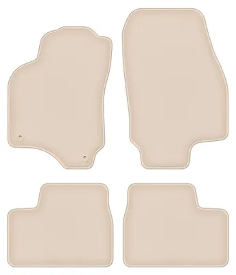 Productafbeelding van Velours automatten voor Opel Astra G 1998-2009 (cabrio/coupé) – 4-delig, beige, op maat – Wielganizator FORTUNA