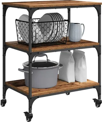 Produktbild von Möbel Küchentrolley Altholz 60x41x76 cm Holzwerkstoff Top4570836