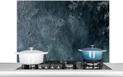 Produktbild von KitchenYeah®  Spritzschutz Küche - Küchenrückwand - Wandschutz für Herd und Spüle - Beton - Naturstein - Grau 100x65 - Alu-Dibond (Alternative zum Spritzschutz aus Glas) - Hitzebeständig - Herdspritzs