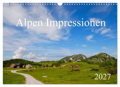 Produktbild von Alpen Impressionen (Wandkalender 2027 DIN A3 quer), CALVENDO Monatskalender