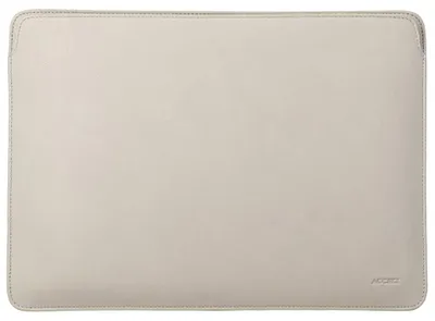 Image de Housse en cuir Accezz pour MacBook Apple 16 pouces - Housse pour ordinateur portable - Beige