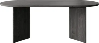 Produktbild von Selsey Essstisch Ovo - Tisch oval, Holzoptik Esche Portland Schwarz, 204 x 90 cm