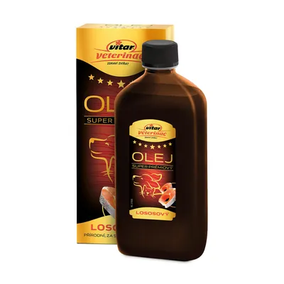 Produktbild von VITAR Veterinae Lachsöl 500 ml für Hunde & Katzen – Omega 3 & 6 für glänzendes Fell, gesunde Haut, Gelenke, Herz & Immunsystem