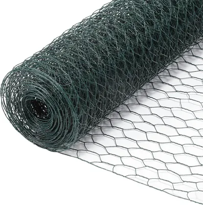 Produktbild von Yakimz Drahtzaun 10m/25m Maschenweite: 27 mm Grün Sechskantgeflecht Maschendrahtzaun - 100 cm x 10m