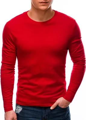 Immagine prodotto di T-shirt Deoti da uomo a maniche lunghe rosso reale S