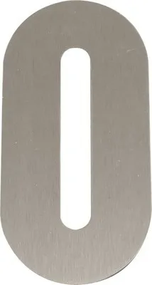 Produktbild von Hausnummer Edelstahl satiniert 0" 160 mm"