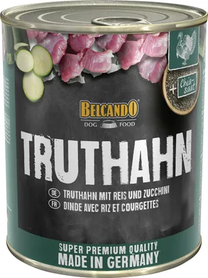 Produktbild von Belcando TURKEY WITH RICE AND COURGETTES, Adult, Truthahn, 800 g