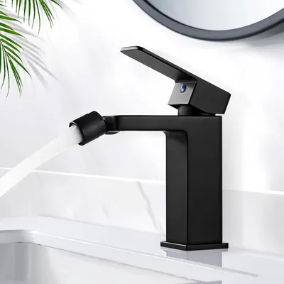 Immagine prodotto di Kisimixer miscelatore bidet nero altezza 105 mm miscelatore in ottone bagno