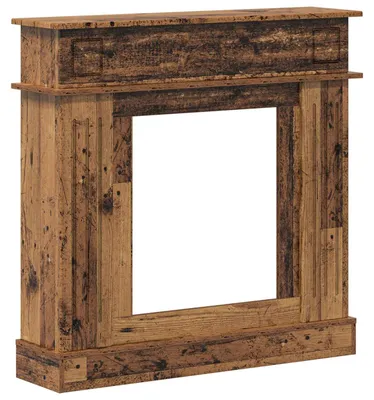Produktbild von Kaminumrandung Altholz 102 x 26 x 100 cm Holzwerkstoff