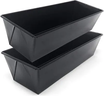 Productafbeelding van Set van 2 Plumcake Bakvormen - Rechthoekige Broodvorm 30 cm - Koolstofstaal met Antiaanbakcoating