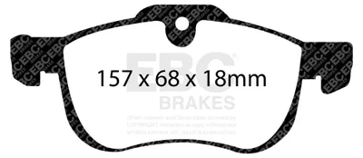 Obrázek produktu pro EBC Sada brzdových destiček ULTIMAX2 Přední MG Rover GBP90342