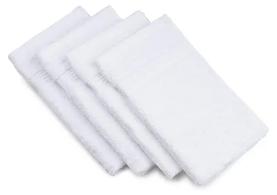 Obrázok produktu pre Gözze – Rýchloschnúce ručníky do kúpeľne, 4-dielna sada, jemné a dobre absorbujúce, 100% bavlna, 30 x 50 cm – biela