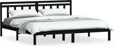Obrázek produktu pro vidaXL Postel z masivu Černá borovice 200x200 cm