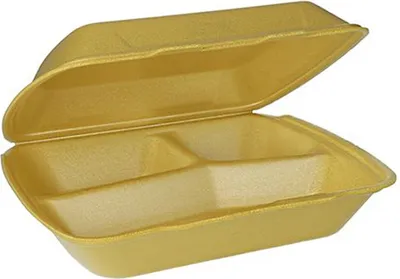 Produktbild von Papstar 90099, Teller, Rechteckig, Polystyrene, Gold, Einfarbig, 100 Stück(e)