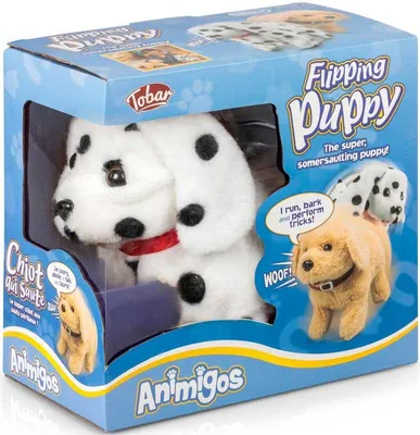 Image de Chien en peluche Tobar Dalmatien Flipping Puppy, jouet Animigos