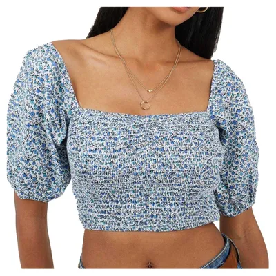 Produktbild von Brave Soul - Oberteil für Damen, Puffärmel GT17724 (38 DE) (Blau)