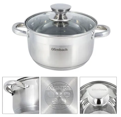 Produktbild von Topf mit Deckel, 2,0 l, für Induktion und Gas, OFENBACH