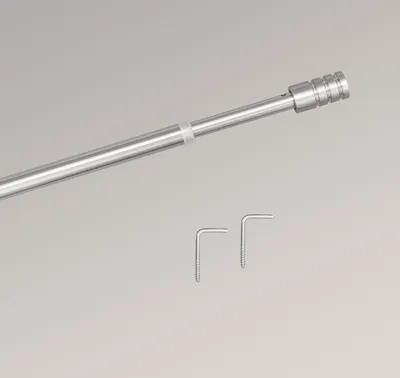 Produktbild von LYSEL® Vitragenstange Zylinder Edelstahl-Optik, Länge: 40-65cm