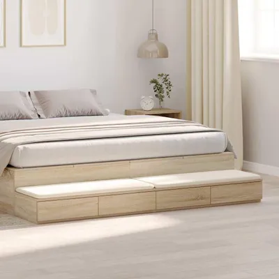 Obrázek produktu pro Zásuvky pod postel se zásuvkou Sonoma dub 200 x 36,5 x 16,5 cm