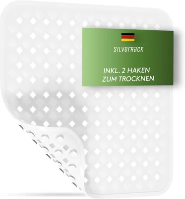 Productafbeelding van Douchemat 53x53 cm - Antislip Ruitmotief - BPA-vrij - Wit