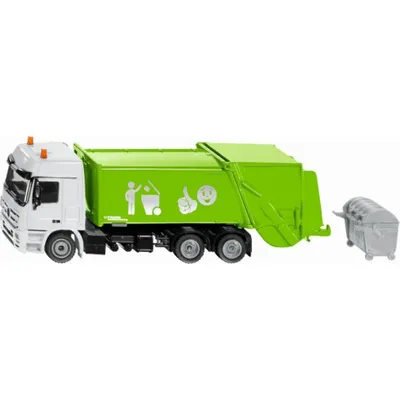 Produktbild von Siku Mercedes-Benz mobile Mülltonne mit Faun Variopress grün (2938)