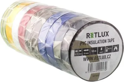 Zdjęcie produktu dla Taśma izolacyjna Retlux RIT 010 taśma izolacyjna 10 szt. 0,13x15x10