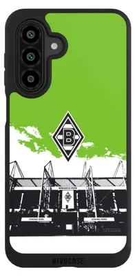 Produktbild von NIVOCASE Handyhülle für Samsung Galaxy A17 5G  Hülle NIVOpure Case Schwarz Borussia Mönchengladbach Fanartikel Stadion