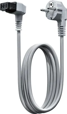 Produktbild von Netzkabel mit EU Stecker (grau, 5 Meter)
