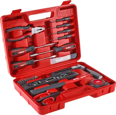 Image de kwb 370610 Tool box (+ tools) 35-piece (W x H x D) 31.5 x 24 x 8.3 cm