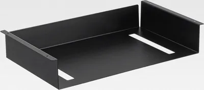 Produktbild von Tower Untertisch-Regal, schwarz, Stahl, minimalistisch, 44 x 24.5 x 7 cm