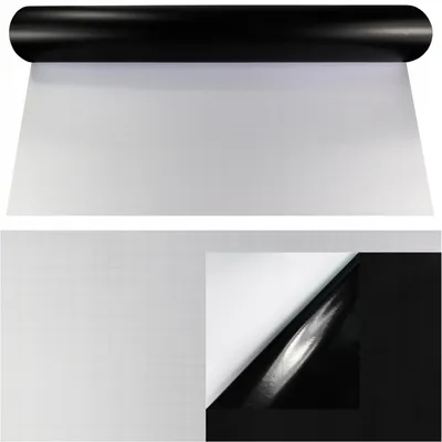 Produktbild von PDmedia Möbelfolie Selbstklebend Schwarz Matt 61x100 cm Klebefolie PVC Dekorfolie