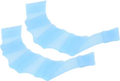 Immagine prodotto di 1 paio di manette da nuoto, pinne, guanti da nuoto con dita in silicone, manette da nuoto, blu, S